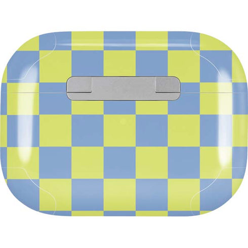 Neon Checkered Apple AirPods Pro Skin